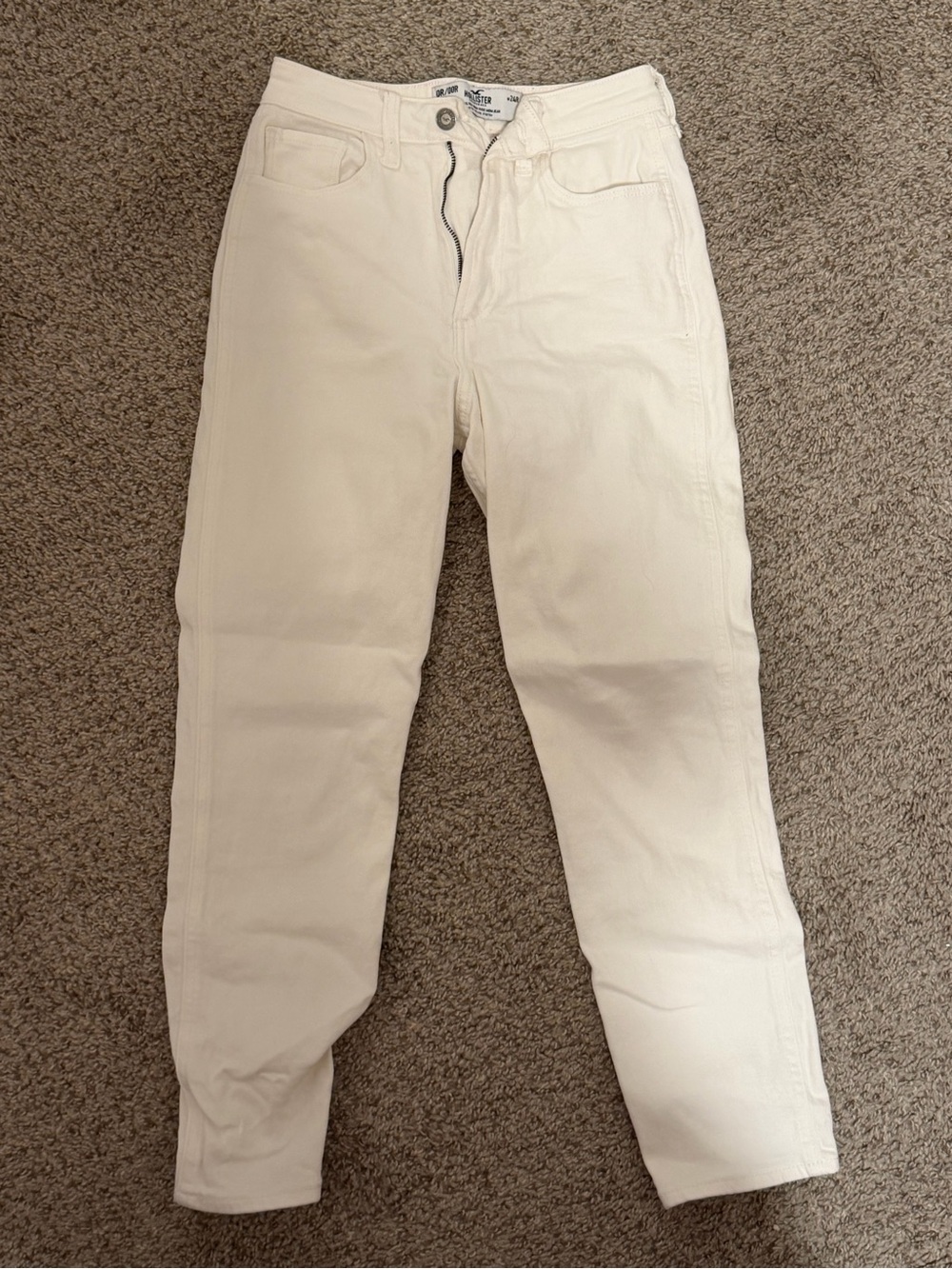 Hollister White Mom Jeans
